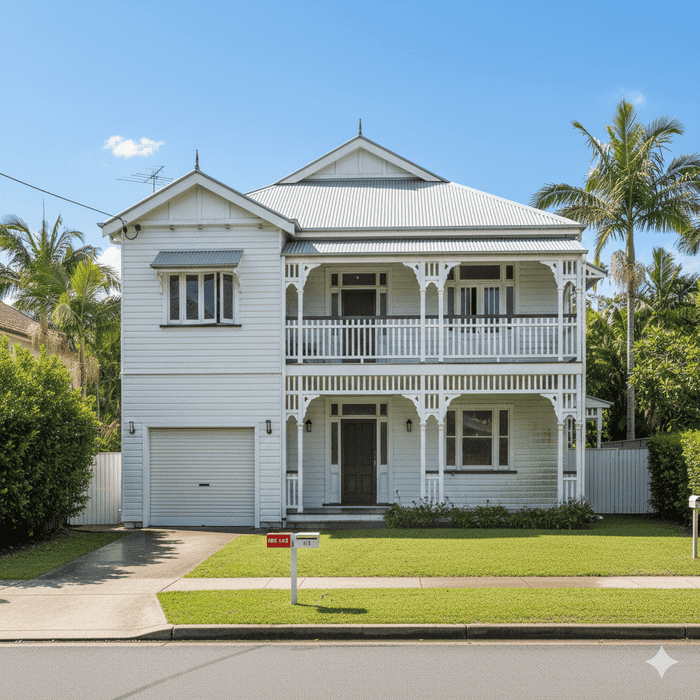 A professionally cleaned Brisbane home exterior, showcasing the powerful curb appeal that helps sell homes faster and for more.
